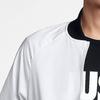 Nike Solid Color Logo Print Zip-Up Jacket Men Outerwear White 832225-100