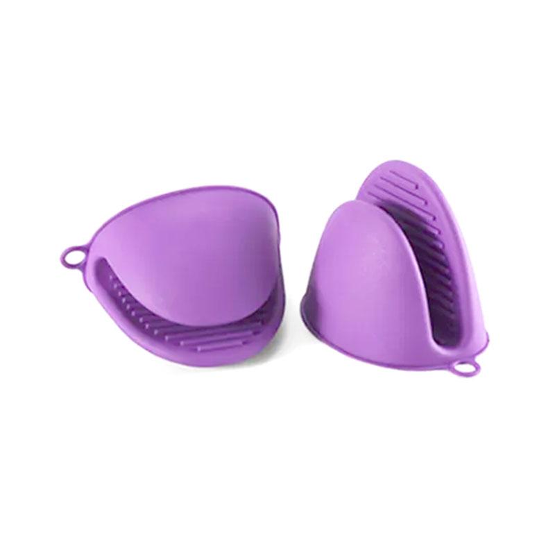 1Pair Silicone Anti-scalding Oven Gloves Mitts Potholder Kitchen BBQ Gloves Tray Pot Dish Bowl Holder Oven Handschoen Hand Clip