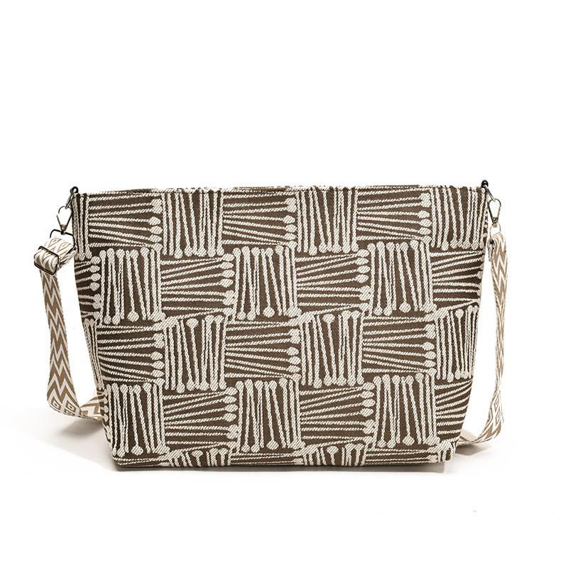 Stylish Commuter Tote Bag 2024 New Striped Design For Women In Versatile Colors