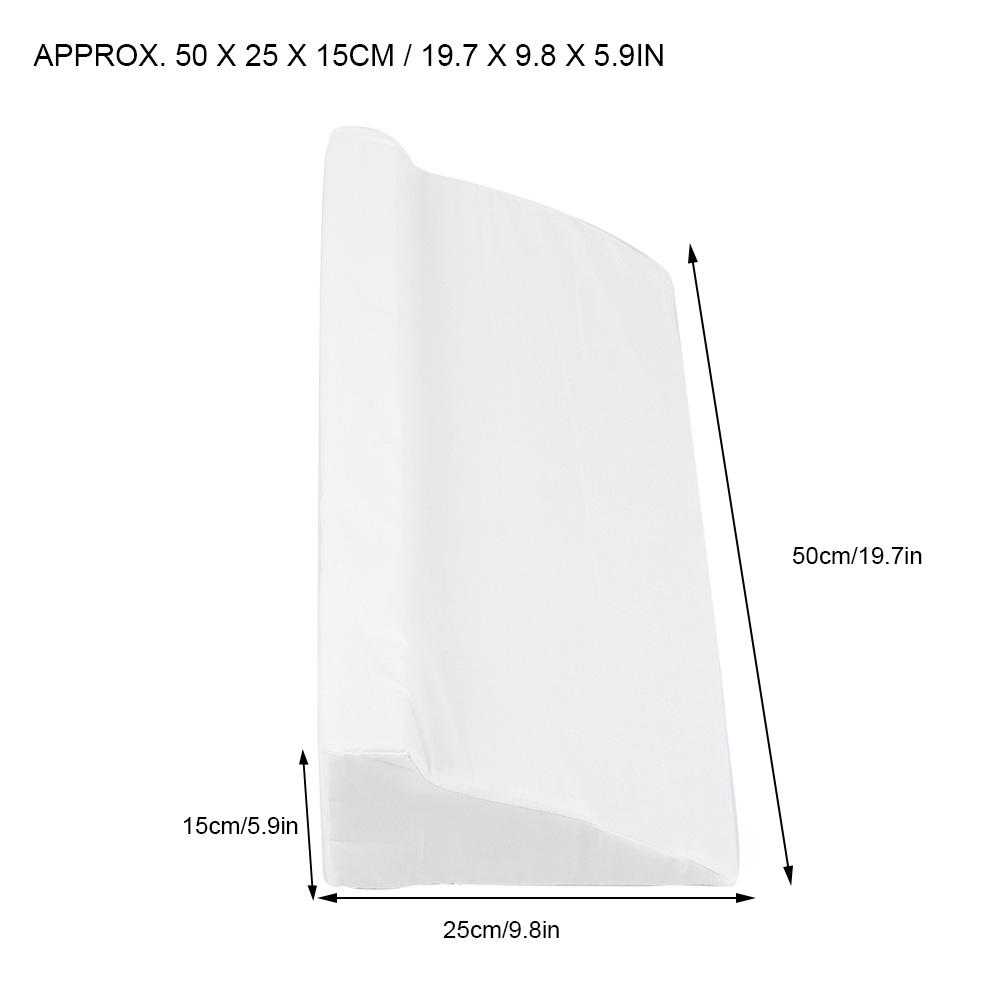 Cojín de Enfermería para Pacientes Paralizados Amigable con la Piel Cuidado Anti Escaras Almohadilla Triangular (50 x 25 x 15cm)(azul )