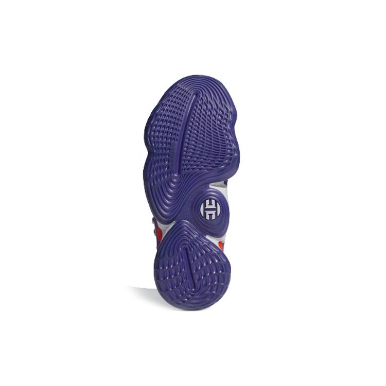adidas Harden Vol. 4 'Dein Haus Mein Haus - Phoenix Suns' (Unisex) Collegiate Purple / Orange / Grau Drei Basketballschuhe FW7495