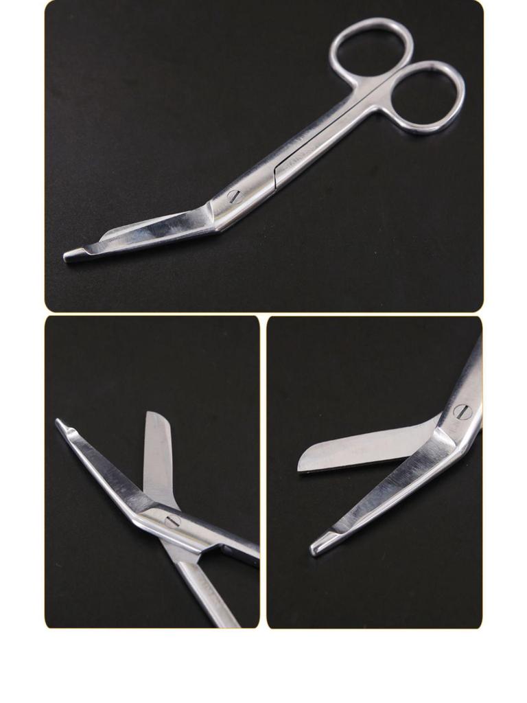 Stainless Steel Surgical & Teaching Dissection Scissors - Straight/Round Cutting & Gauze Scissors