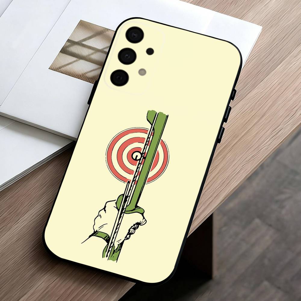 A-Archery S-Sprot   Phone Case For Samsung Galaxy A73,A72,A71,A70,A53,A52,A51,Soft Silicone Black Cover