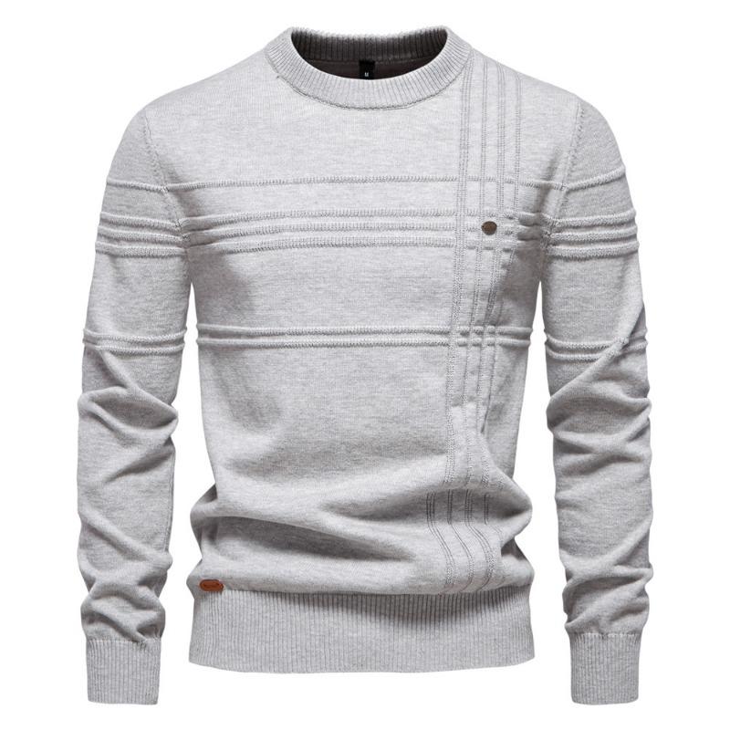 Men’s Euro Fit Solid Crew Neck Pullover Sweater