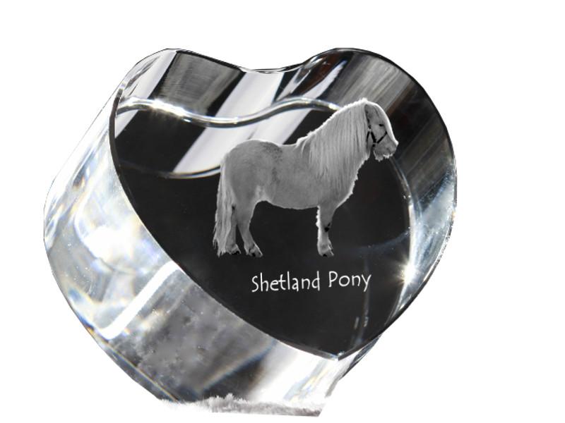 Shetland Pony – A photo of a horse in crystal, a crystal heart | Art-Dog