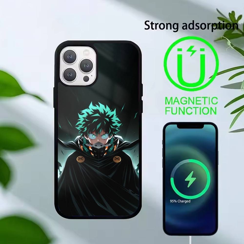 Katsuki Bakugo E-Hero Academia Phone Case For iPhone 17,16,15,14,13,Pro,Max,Plus,Magnetic For Magsafe Wireless Charging