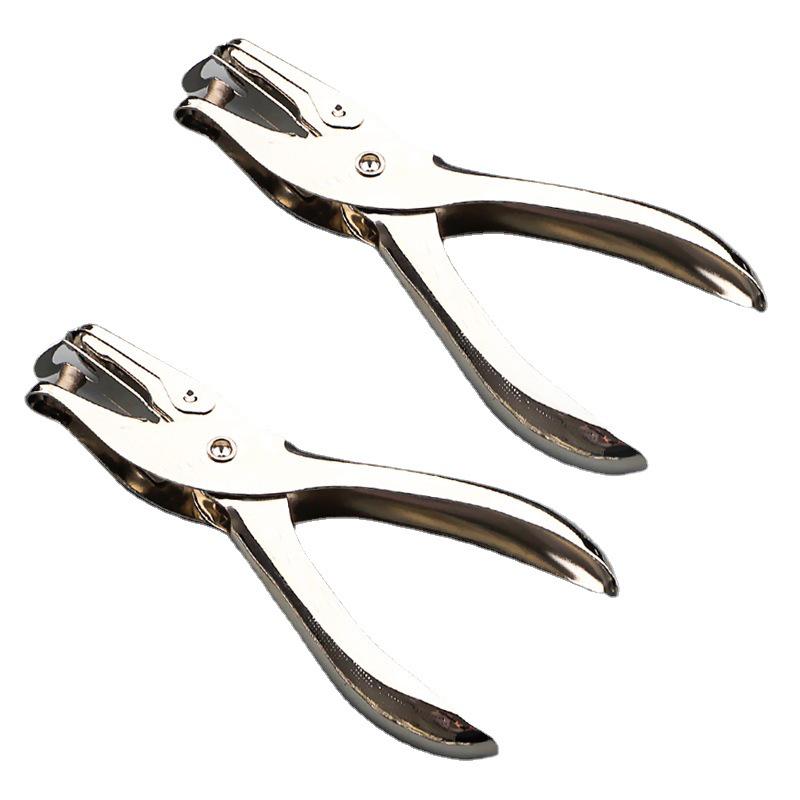 Clește mic pentru perforatoare de hârtie și carton pentru legare foi libere