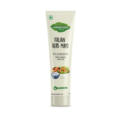 Natürliche italienische Mayonnaise (130 gr), Italienische Kräuter-Mayo, Wingreens Farms