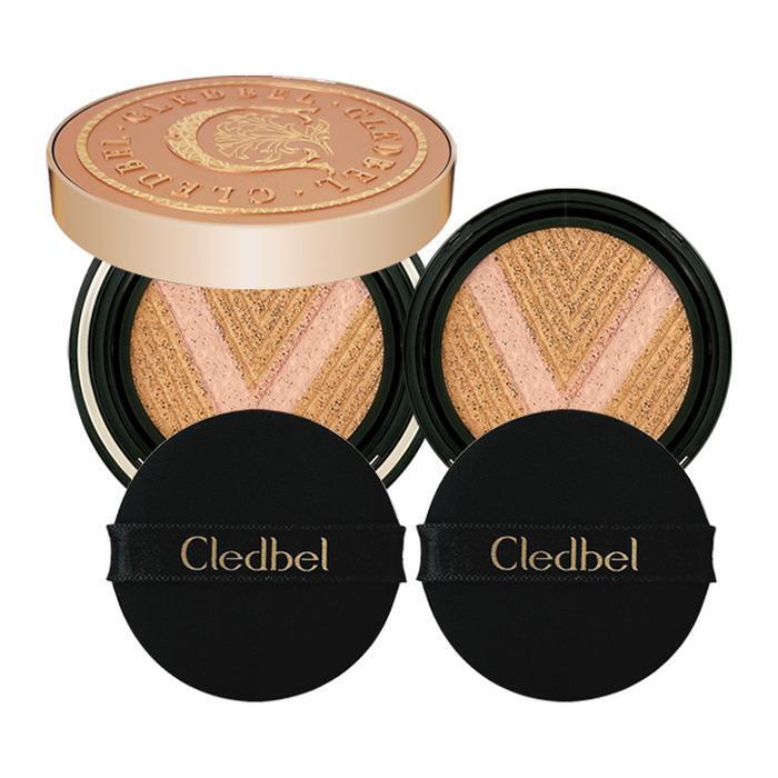 Cledbel Cushion V Close-fitting Glow Power Lift No. 21 Rose Gold (Main Product + Refill) (23604335) No. 21 Rose Gold + Refill