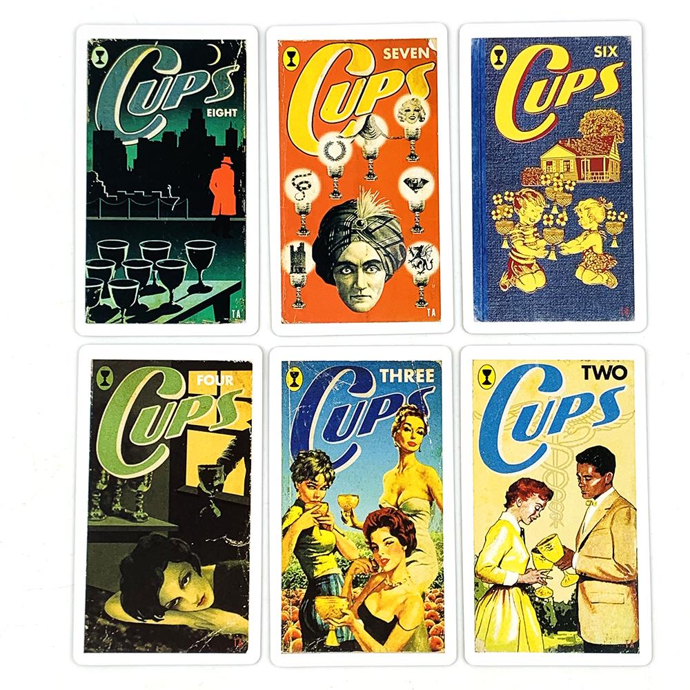 The Pulp Tarot Cards Magazines Themed Tarot Card Deck The History of Pulp Illustration Gilt Edge Hardcover 78 Cards With Booklet
