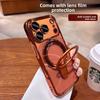 Clear Magnetic Mobile Phone Cases For Iphone 16 Shockproof Ring Cover Stand