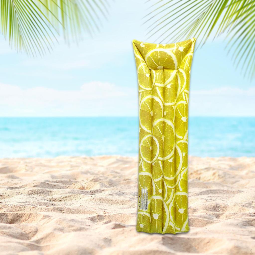 Şişme Havuz Yatağı Su Üzerinde Serin Tutun Eğlenceli Sal Şezlong