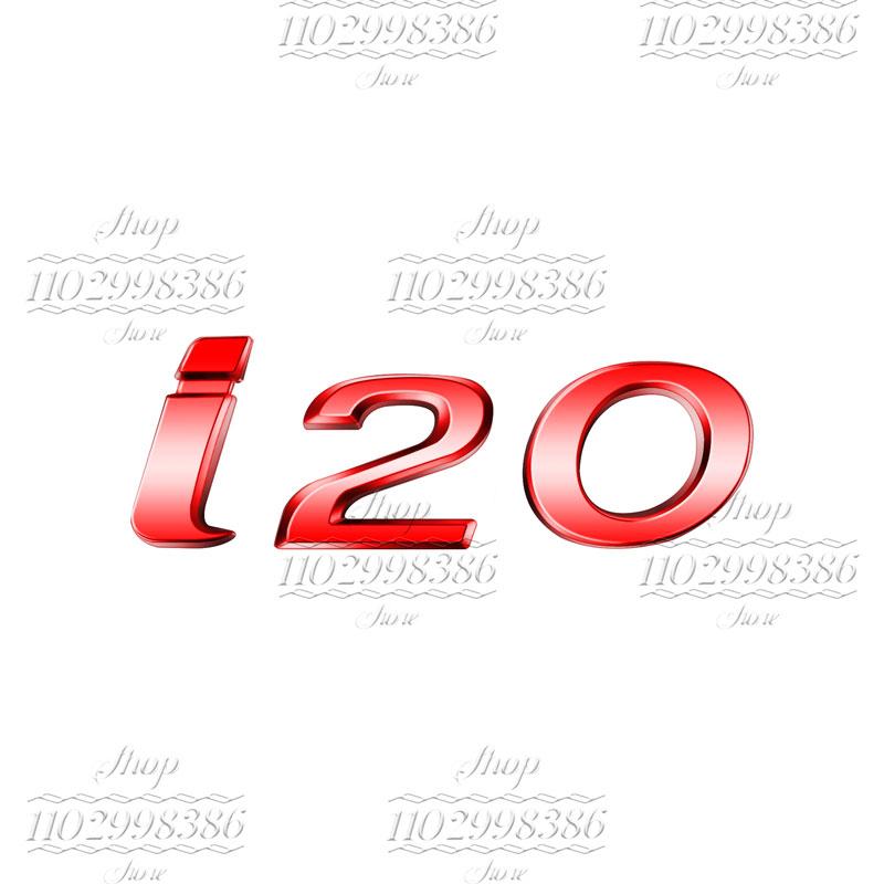 1 Pezzo Cromato 3D Metallo Styling Auto Lettera Emblema Decorazione Portellone Posteriore Per I10 I20 I30 I40 Logo Targhetta Adesivo Accessori