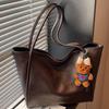 Autumn New Niche Retro Large-capacity Solid Color Casual Sense Simple Portable Shoulder Underarm Tote Bag Women