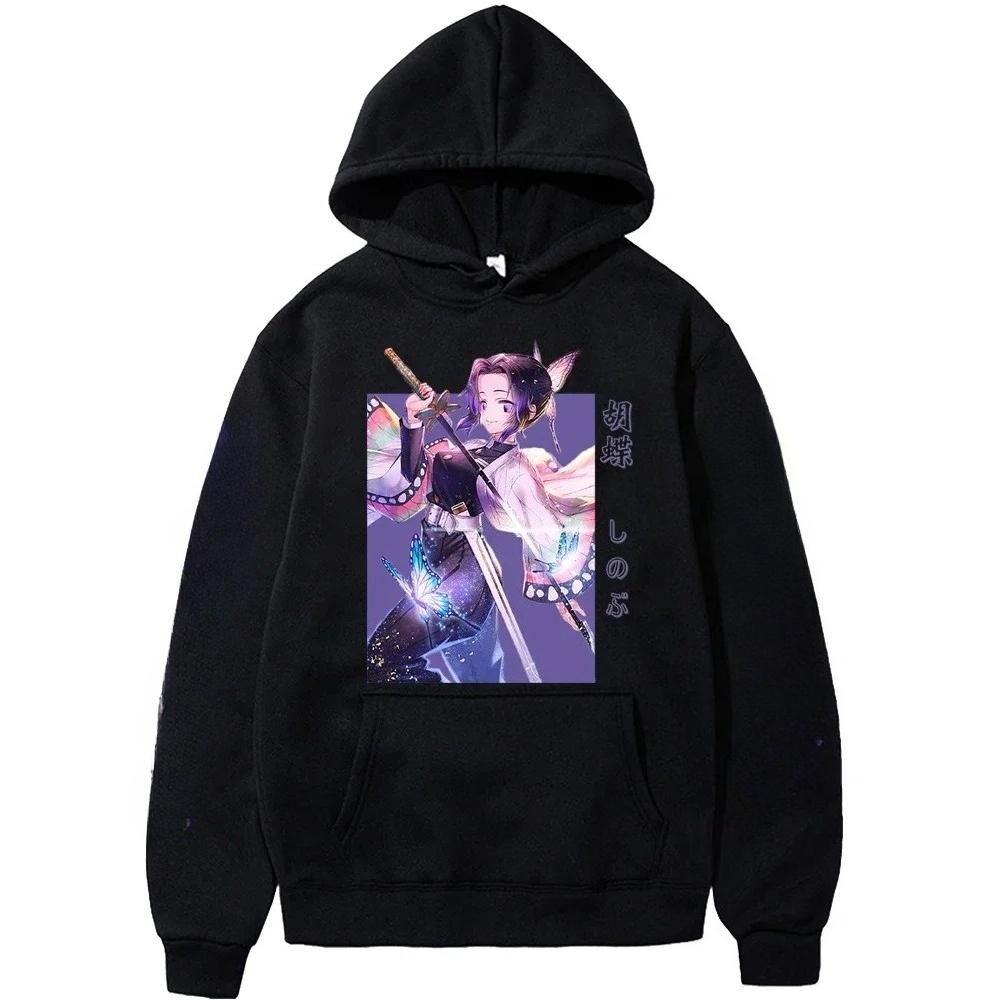 Demon Slayer Japanese Anime Women's Hoodie Long Sleeve Ninja Sweater 2025 Autumn and Winter Pullover Women's Clothing Graphic