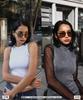 Photochromic Polarized Boston Sunglasses Brand Popular Stylish Fashion Glasses UV Protection [Flex] (Fblack Llight brown-brown) Women's Men's