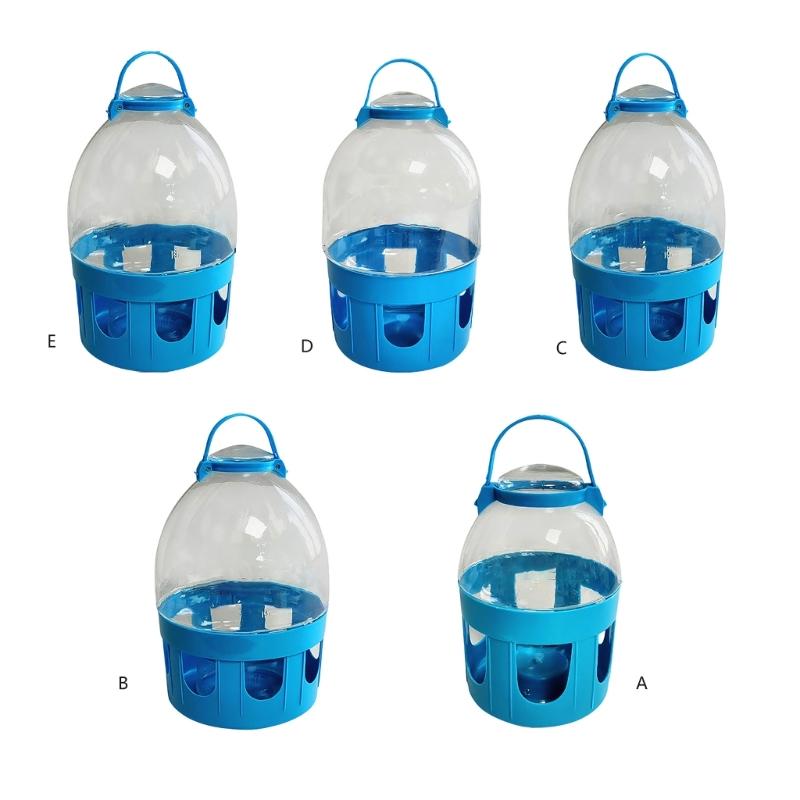 Bird Waterer Durable Automatic Pigeons Water Feeder Drinker with Handle Portable Water Container Easy to Clean