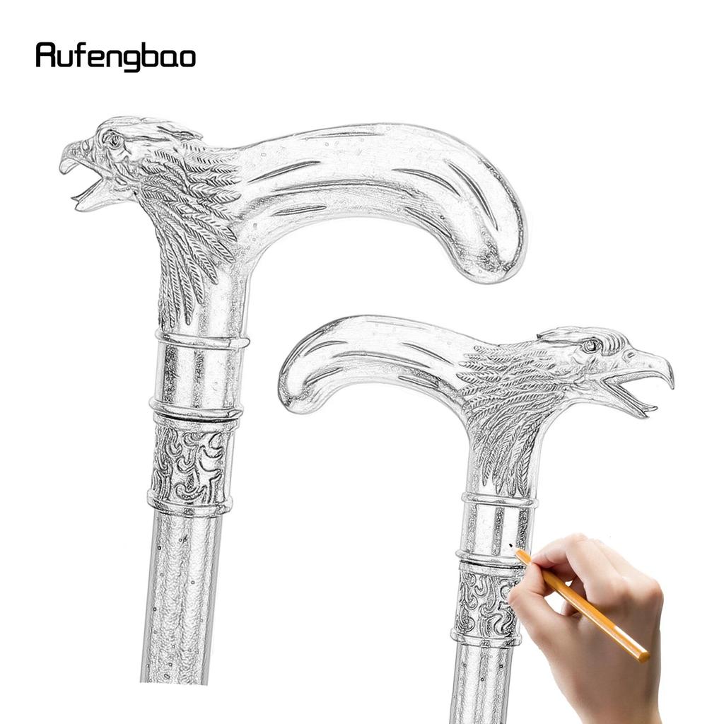 Red Eye Eagle Walking Stick Decorative Vampire Cospaly Vintage Party Fashionable Walking Cane Halloween Crosier 93cm
