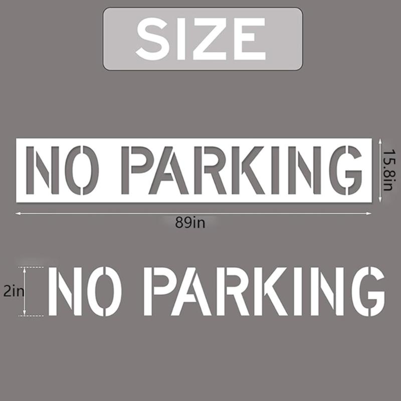 Waschbare Parkverbot Malvorlagen 12 Zoll Hoch Flexibles Silikon Zeichenschablone Für Außenpflastermarkierung