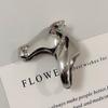 Horse Zinc Zinc Alloy Pony Ring Pony with Rhinestone Opening Finger Ring Zodiac Horse Head Ring  Unisex