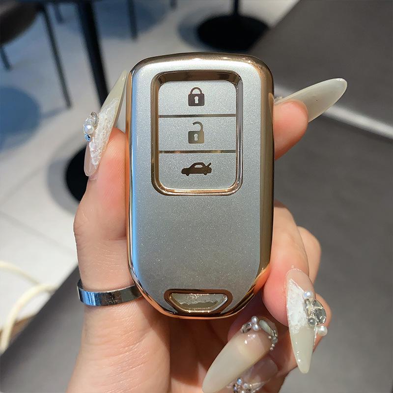 Kryt na klíče pro Honda CRV, Accord, Civic, URV, Vezel, Fit a Lingpai s pouzdrem a přezkou.