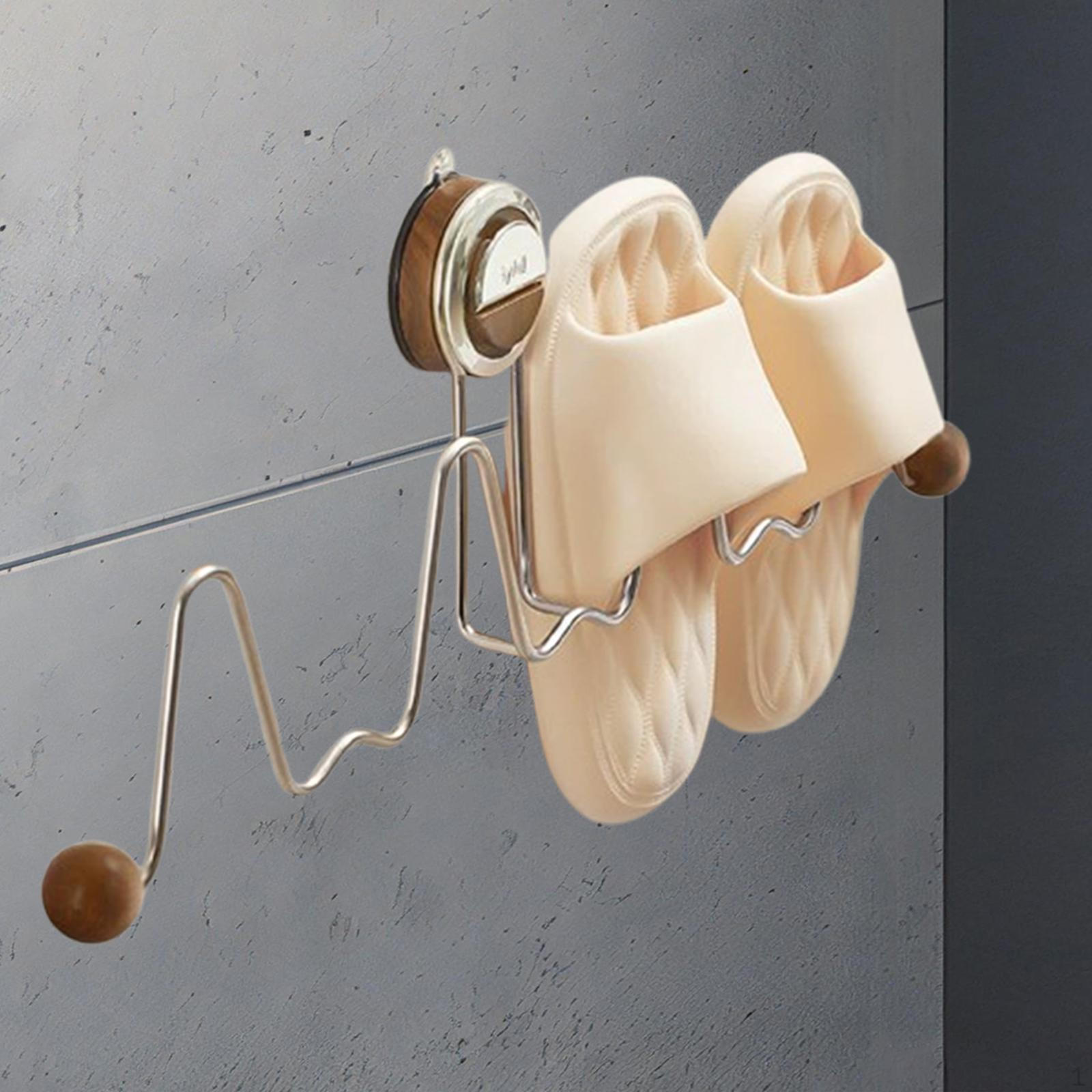 

Держатель для тапочек для ванной комнаты, вешалка для дома, полка без сверла, стойка из нержавеющей стали для душа