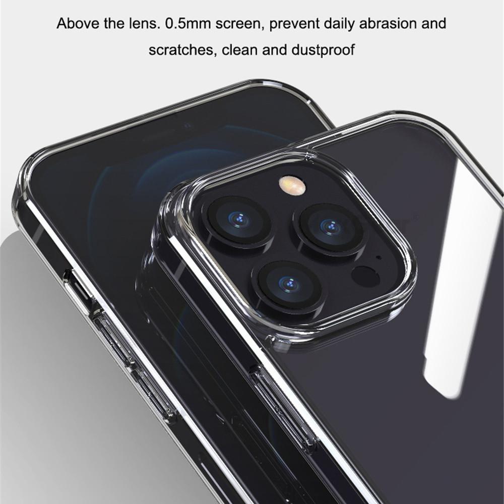 HD Tempered Glass Clear Case For iPhone 15 14 13 12 11 Pro Max XR XS 7 8 Plus Mini Luxury Transparent Soft Frame Hard Back Cover