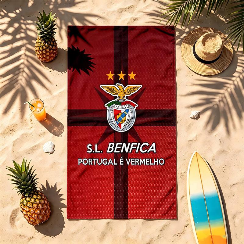 Sport Lisboa e Benfica (5) Asciugamano da Spiaggia Resistente alla Sabbia Morbido e Confortevole Adatto per Piscina, Campeggio, Yoga e Immersioni Un Essenziale da Viaggio