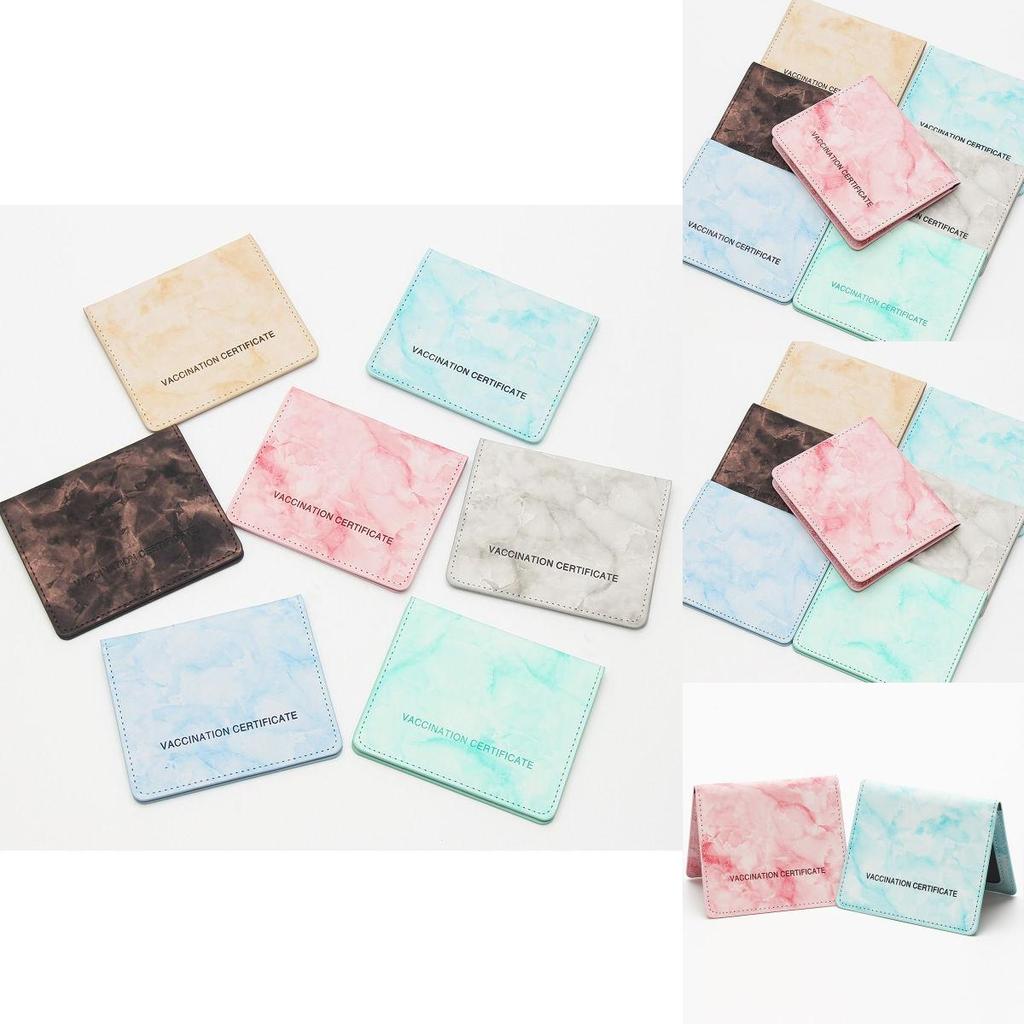 Stylish Leather Wallet Case For Cdc Vaccine Card Protection And Portability