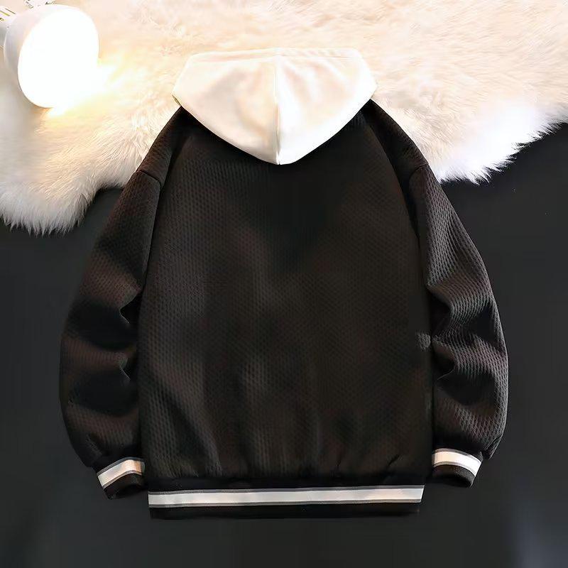 Men's Korean Style Autumn/Winter Trendy Hip-Hop Loose Fit Casual Crew Neck Jacket