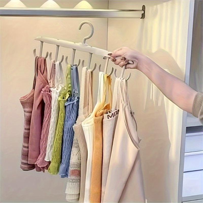 2pcs Multi functional rotating clothes hanger, suitable for ties, scarves, belts, and bags - a space saving wardrobe organizer