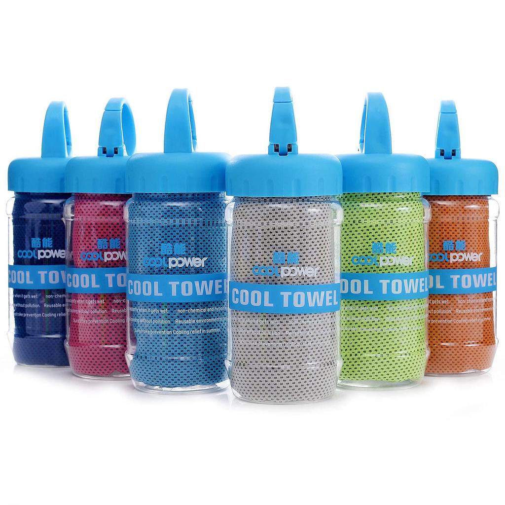 Cooling Extremely Cooling Cooling UV Sports Heatstroke Instant Cooling with Blue Light Blue Towels, Towels, Towels, Protection, Towels, Prevention,