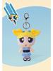 Powerpuff Girls Plush Keychain: Cute Bubbles & Buttercup Stuffed Doll - Girlish Heart Birthday Gift.