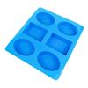 Silicone Soap Mold, 6 Cavities Soap Making Mould Mixed Patterns Hand Craft Molds for DIY Handmade Soap Great Gift