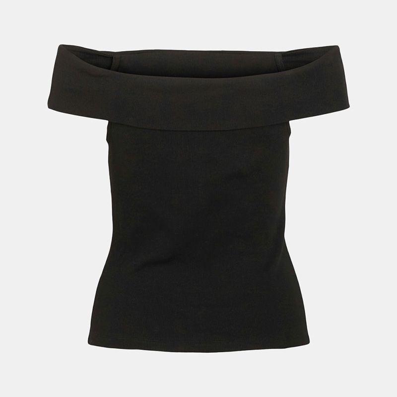 Blouses Kani Black Bare Shoulders Woman VILA