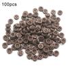 100Pcs Wooden Decorative Buttons Solid Color Sewing Clothing Scrapbook DIY Craft