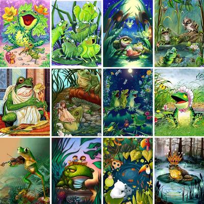 5D DIY Diamant Malerei Tier Strass Bild voller Diamant Stickerei Frosch Kunst Geschenk handgemachte Mosaik Mosaik Home Dekoration