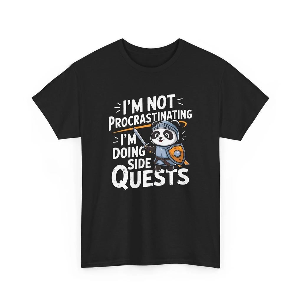 I'm Not Procrastinating I'm Doing Side Quests T-Shirt | Funny Humor Tee