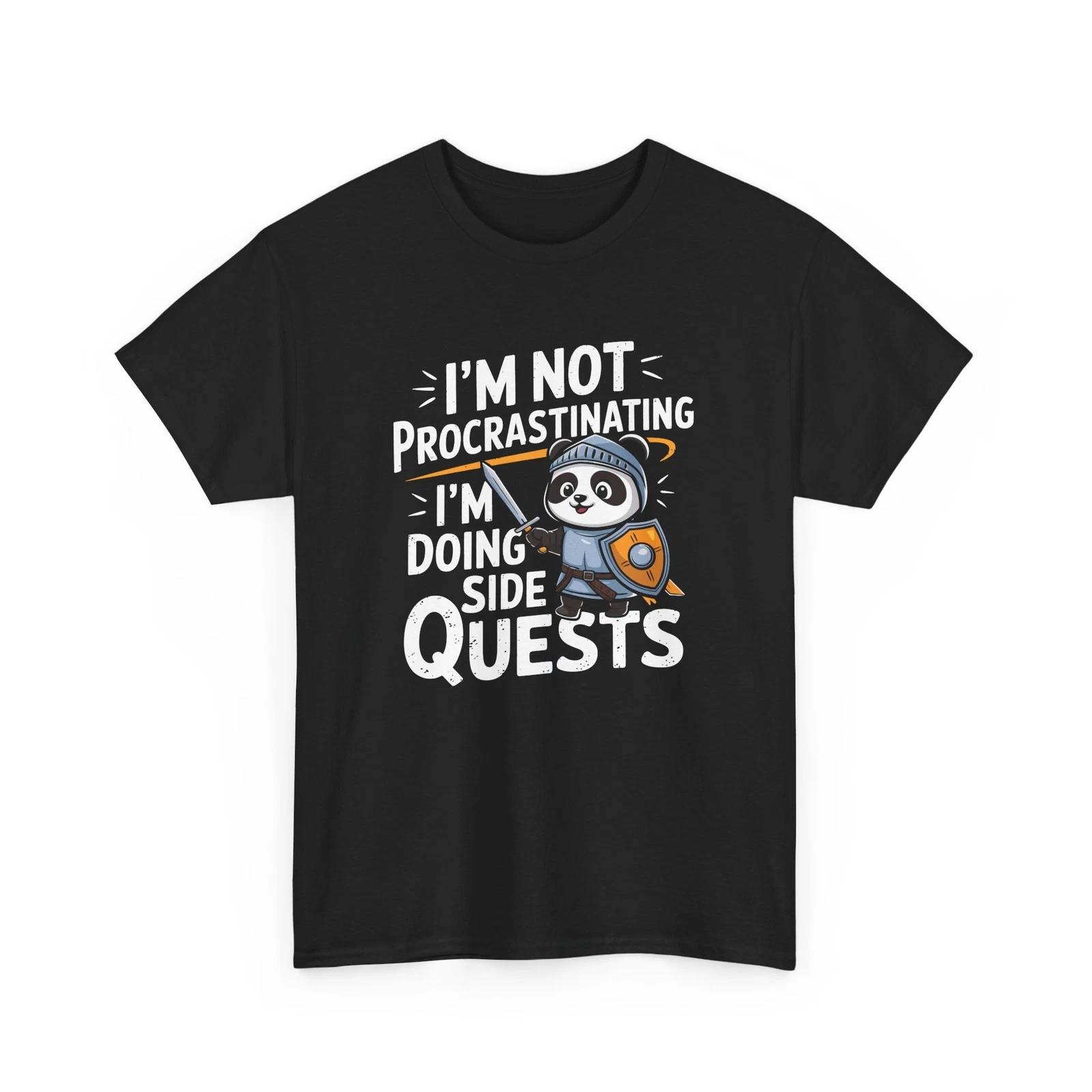 I m Not Procrastinating I m Doing Side Quests T-Shirt | Funny Humor Tee M