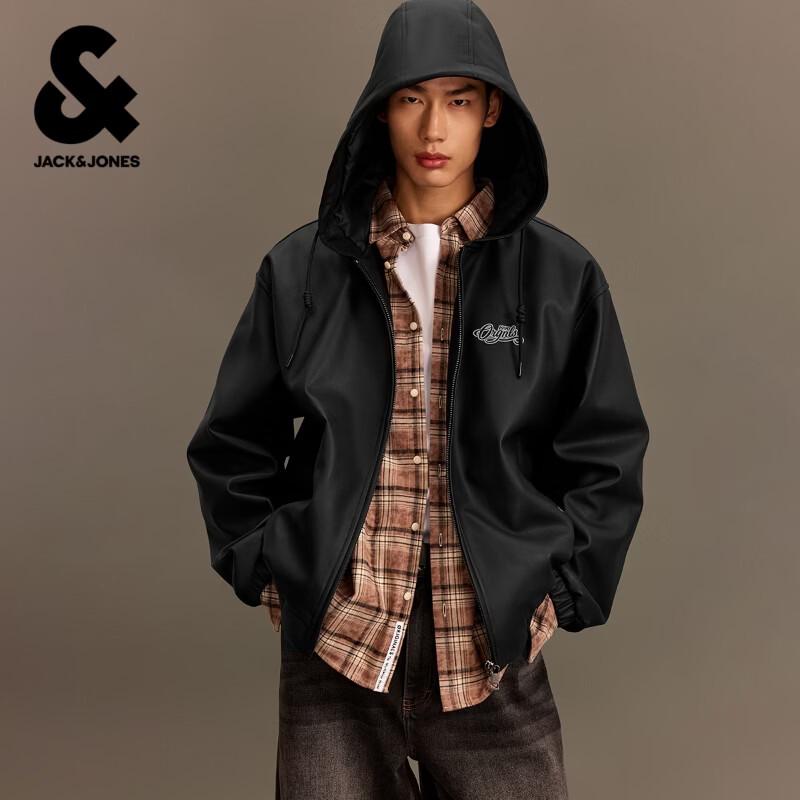 JACK&JONES Men s Embroidered Hooded Jacket 2261P3002 S