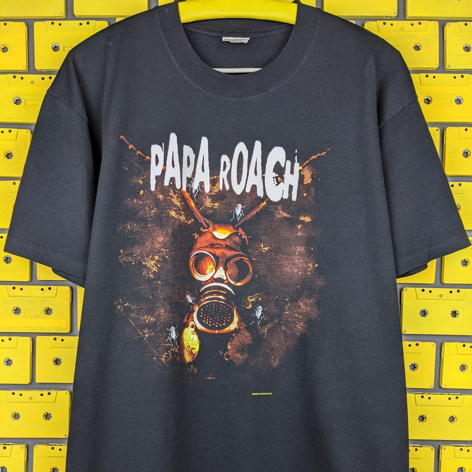 Vintage 2000 Papa Roach T shirt Infest Album Promo Alternative Rock Nu Metal Band Merch Tee Size L S