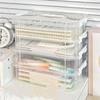 4-Schichtige Transparente Kunststoff-Aufbewahrungsbox Abdeckung Unterteilte Schubladen-Aufbewahrungsbox Baustein-Aufbewahrungsbox Tragbare Aufbewahrungsbox