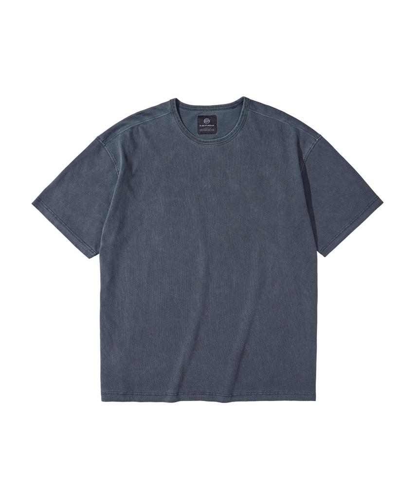 Kallapataleu Vintage Pigment Short Sleeve T-Shirt Blue