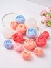 DIY Rose Ball Scented Candle Silicone Mold DIY Flower Chocolate Cake Handmade Soap Making Plaster Resin Mould Home Decor Gifts