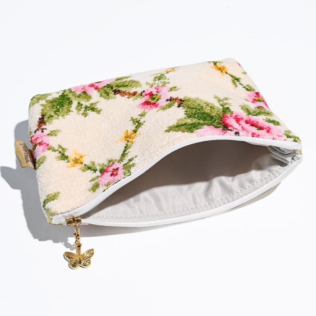 FEILER Ameri Cream Cosmetic Pouch [Used]