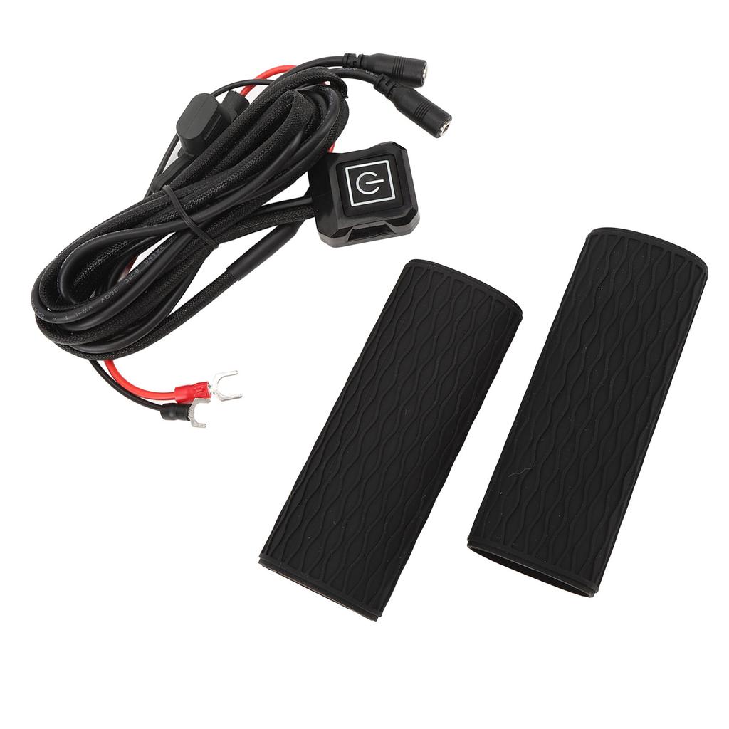 Motorcycle Heating Handle Cover 5 Gears Memory Temperature Control Silicone Electric Heated