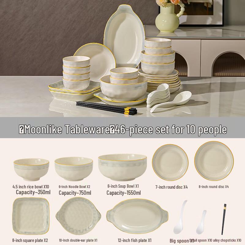 Lan Tuan Portable Underglaze Ceramic Tableware Set