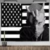 Amerikanischer Rap-Gott Hip-Hop-Musikflagge Eminem Wandteppiche Wandbehang Meme-Wandteppich Kunst Ästhetische Raumdekoration Schlafzimmer-Wandbehänge