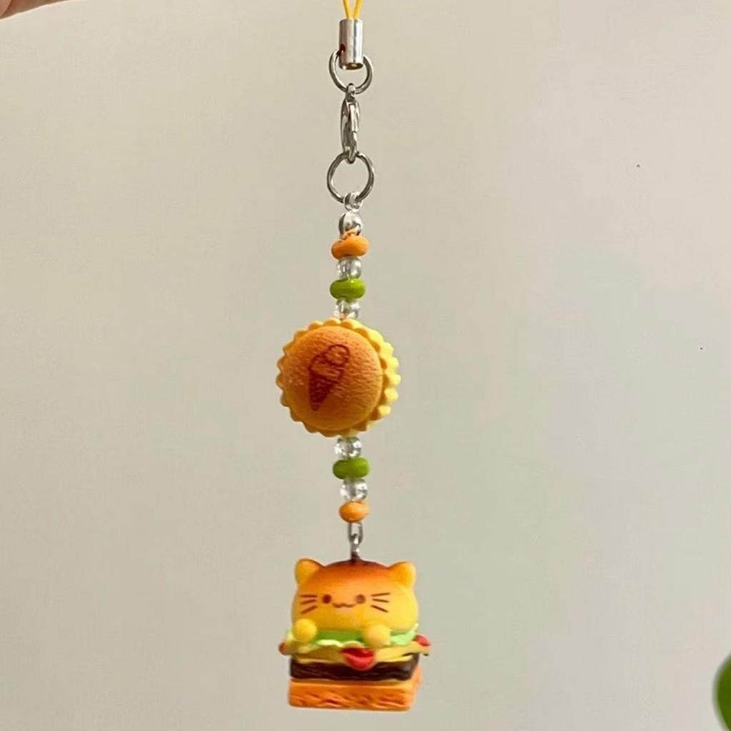 Practical Handmade Beadwork Cats Hanging Ornament Versatile Phone Charm Portable for Styles Upgrades Daily Use