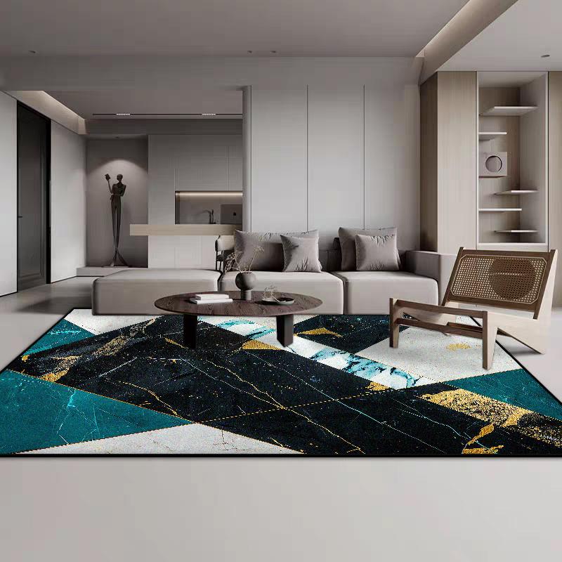 Nordic Geometric CARPET FOR LIVE ROOM Home Decoration Bedroom Luxury Large Area Rugs Flannel Antiskid Lounge Floor Mats Non-slip